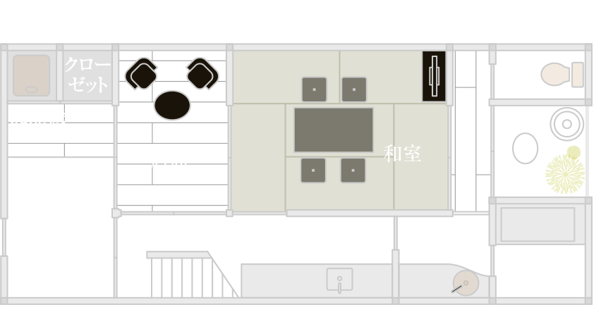 1階の間取り図
