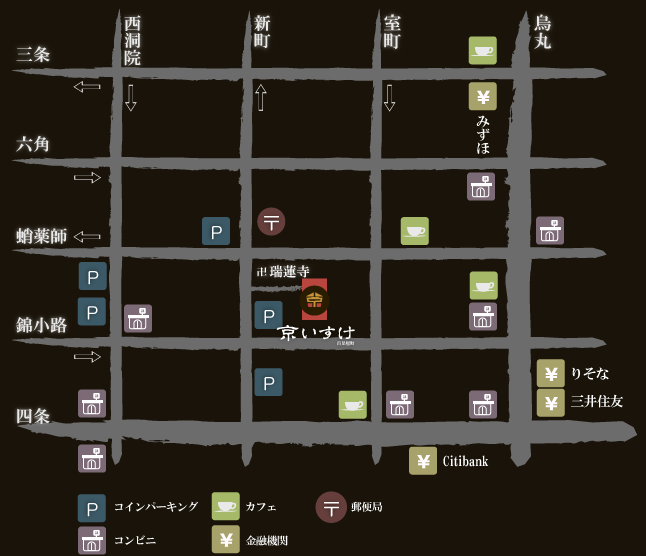 京いすけの周辺地図
